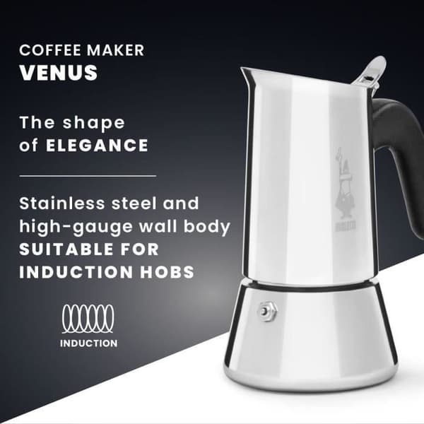 Italiensk kaffebryggare - BIALETTI - 0007255/CNNP - Stål