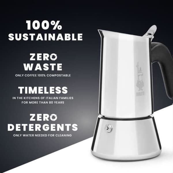 Italiensk kaffebryggare - BIALETTI - 0007255/CNNP - Stål