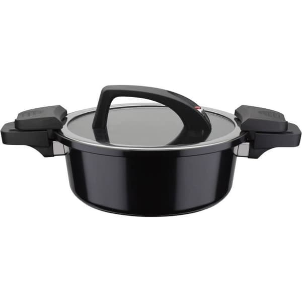 Lågtryckskokare - GSW - 24 cm - 4 L - Smidd aluminium - Induktion - Svart