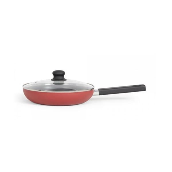 26 cm sautépanna - LIVOO - MEP153R - Non-stick, PFOA och PFOS fri - Silikonhandtag - Lämplig för alla värmekällor inklusive induktion