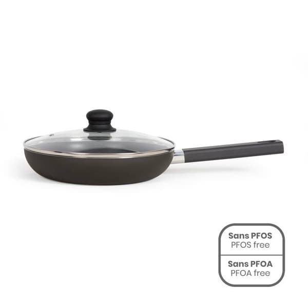 26 cm sautépanna - LIVOO - MEP153N - Non-stick, PFOA och PFOS fri - Silikonhandtag - Lämplig för alla värmekällor inklusive induktion