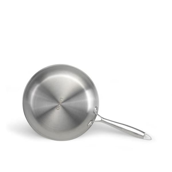 Brigade - 20 cm stekpanna i rostfritt stål - LIVOO - MEP157 - Trefaldigt rostfritt stål - Lämplig för alla hällar inklusive induktion - Tillverkad i