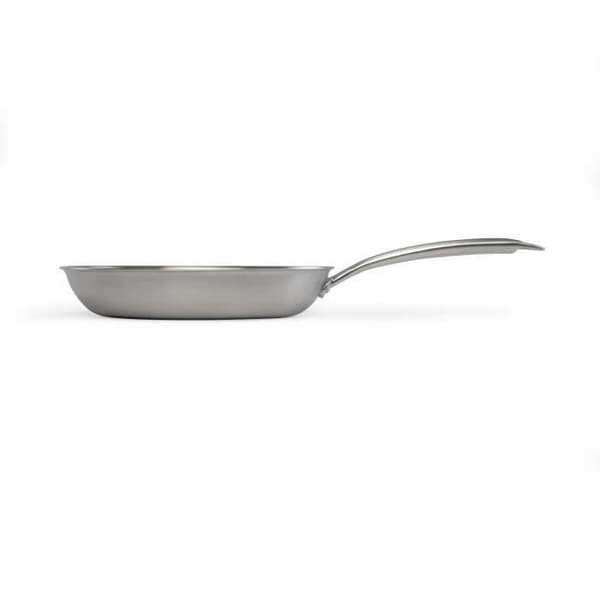 Brigade - 24 cm stekpanna i rostfritt stål - LIVOO - MEP158 - Trefaldigt rostfritt stål - Lämplig för alla hällar inklusive induktion - Tillverkad i