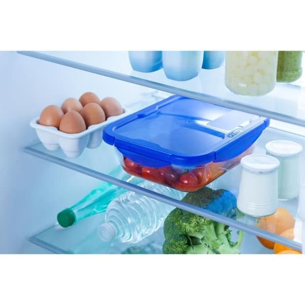 PYREX COOK & GO Rektangulär förvaringsskål 3.3l 30x23cm + Blått lock
