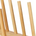 Miniatyrbild 6 av 6: Relaxdays Diskställ, set av 2, rymmer 8 tallrikar eller lock vardera, bambu, natur