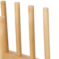 Miniatyrbild 6 av 6: Relaxdays Diskställ, för 8 tallrikar, skärbrädor, lockställ, porslin, bambu förvaring