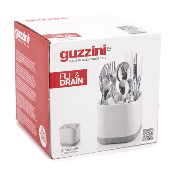 Bestickcaddy - Guzzini - My Kitchen - 5 tum - Mattgrå - Praktiskt och estetiskt