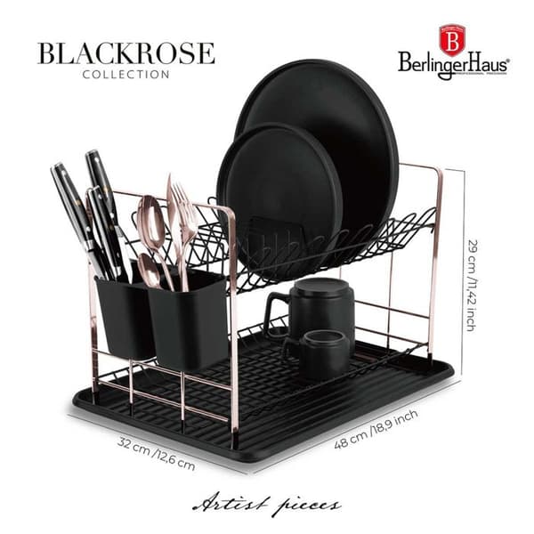 Diskställ - BERLINGER HAUS - BLACK ROSE - Metall - Modern design - Tillbehör i roséguld