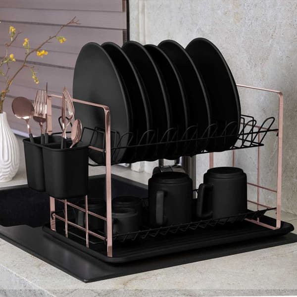 Diskställ - BERLINGER HAUS - BLACK ROSE - Metall - Modern design - Tillbehör i roséguld