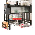 Miniatyrbild 1 av 2: 2Tier Diskställ, Hållbar Kolfiberstål, Justerbar Passform,svart