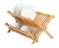 Miniatyrbild 2 av 5: Diskställ - KINGHOFF - KH-1631 - Naturlig bambu - Fällbart - 2 nivåer