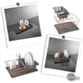 Miniatyrbild 4 av 4: Metaltex Aquatex avlopp 35 x 30 cm antracit / koppar 3 st