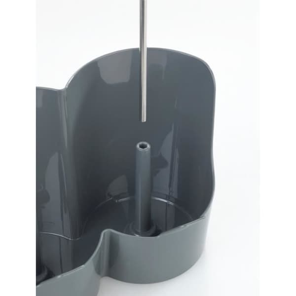Drainer - Wenko - 3 flaskor - Grå - Industriell design - ABS och rostfritt stål