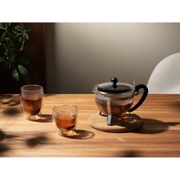 BODUM CHAMBORD Teapot na ungo 1L kijivu