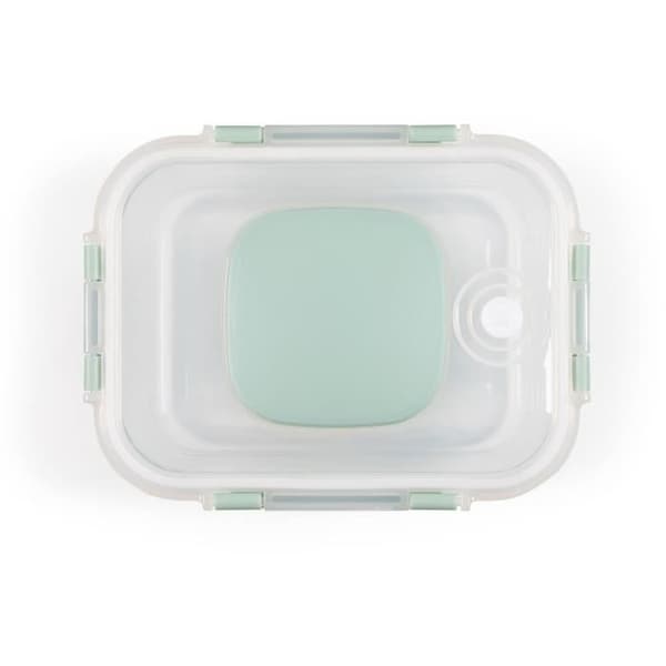Set med 2 vakuumlådor - LIVOO - MEN404V - 1,04 L och 1,5 L - Borosciliatglas - Plastlock - Stapelbar