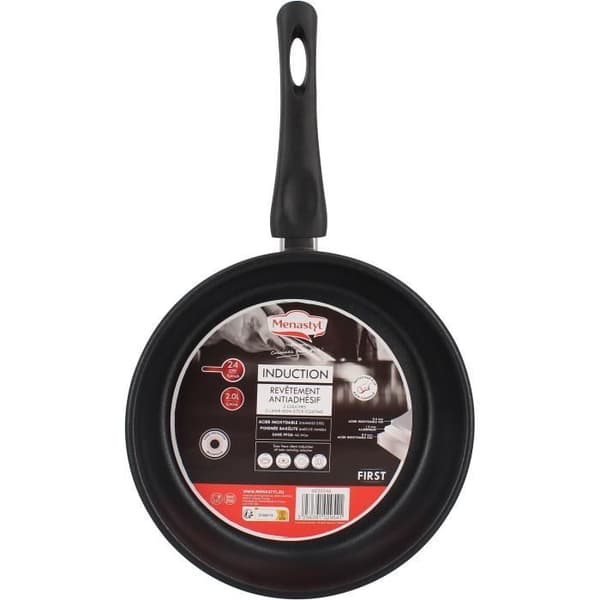 Stekpanna - MENASTYL - 6020246 - Rostfritt stål - 24 cm - Lämplig för alla spishällar inklusive induktion