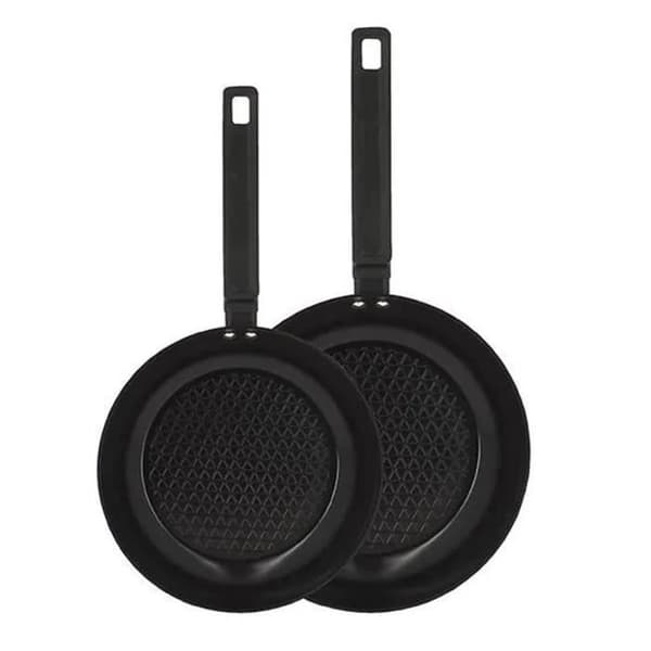 Set med 2 stekpannor - MENASTYL - 6020297 - Aluminium - 24 och 28 cm - Alla spishällar inklusive induktion