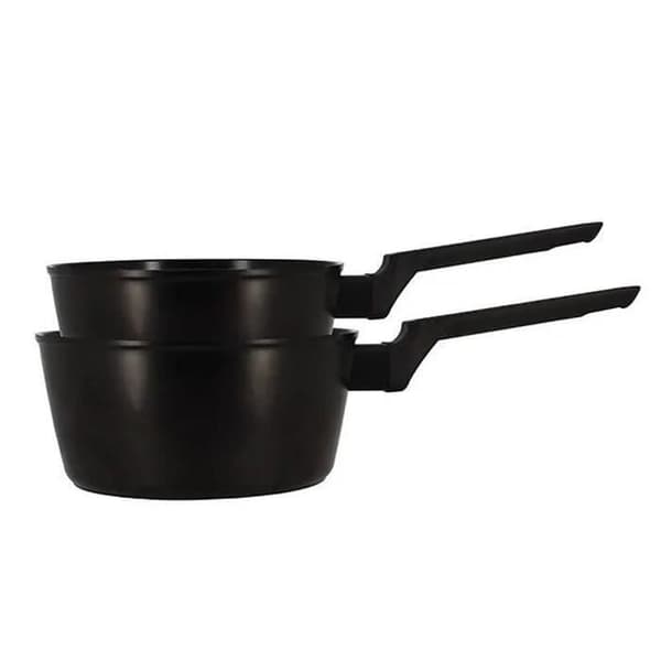 Set med 2 kastruller - MENASTYL - 6020298 - Aluminium - 18 och 20 cm - Alla spishällar inklusive induktion