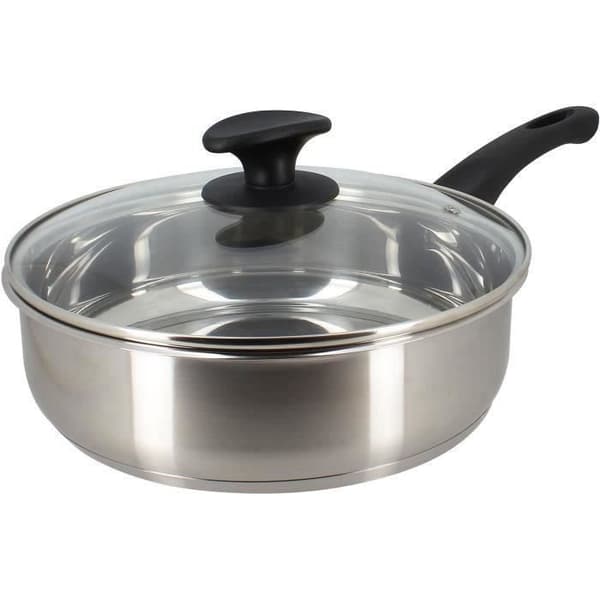 Stekpanna - MENASTYL - 6020248 - Rostfritt stål - 28 cm - Lämplig för alla spishällar inklusive induktion