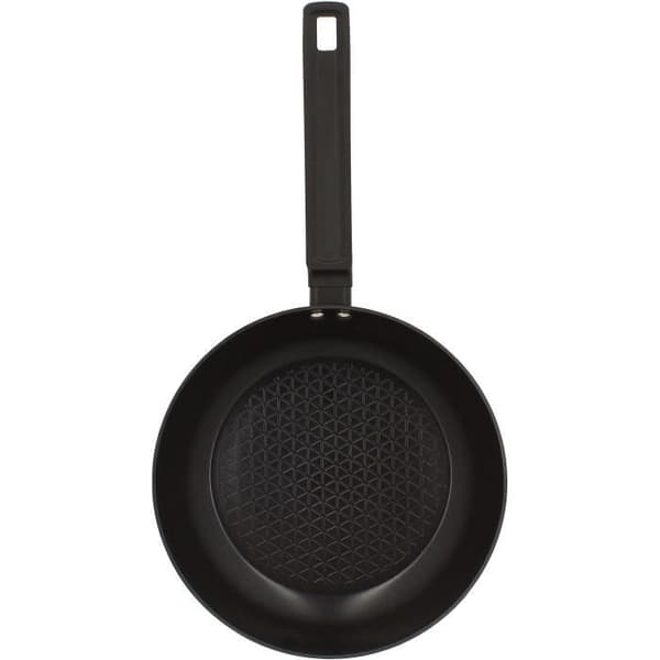 Stekpanna - MENASTYL - 6020636 - Smidd aluminium - 24 cm - Svart - Lämplig för alla spishällar inklusive induktion