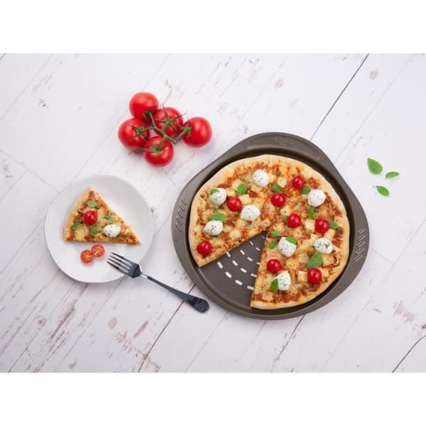 Pizzaform - PYREX - 1452055 - Perforerad metall - 32 cm