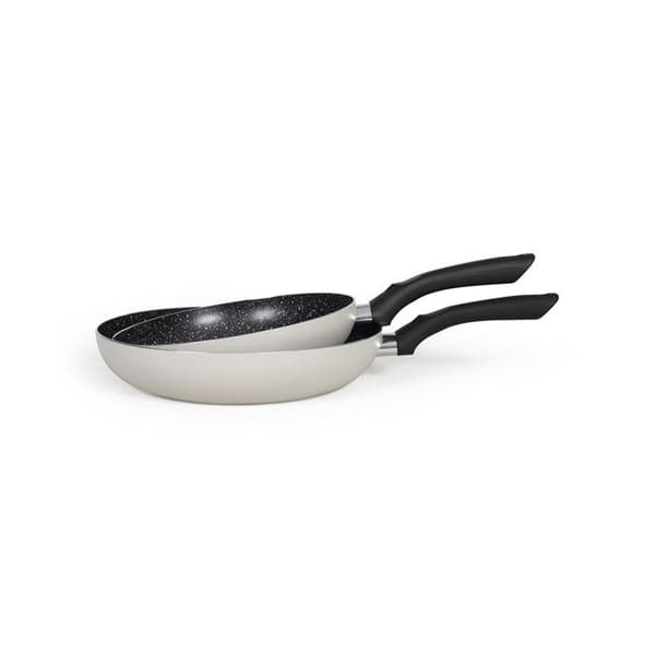 Set med 2 stenliknande stekpannor - Livoo - MEN124GR - Grå