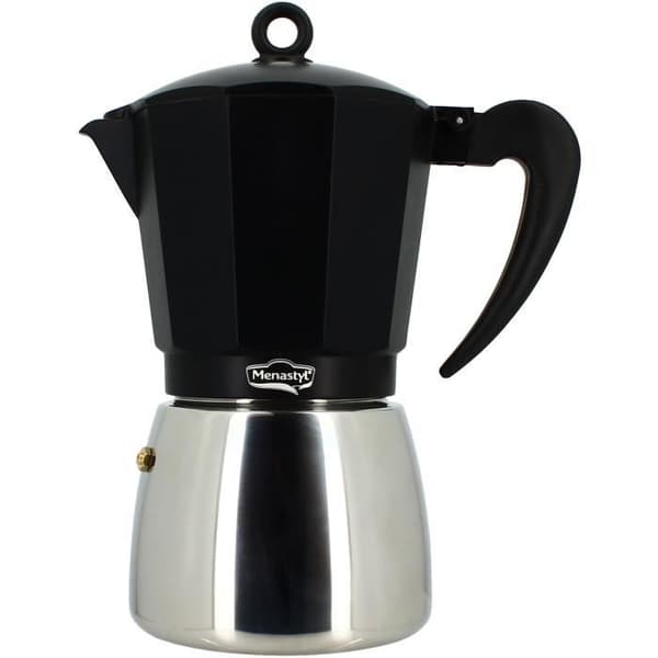 Italiensk kaffebryggare - MENASTYL - 3935072 - Aluminium - 12 koppar - Alla spishällar inklusive induktion