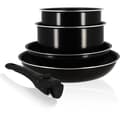 Miniatyrbild 1 av 5: Kokkärlsset - Induktion - MENASTYL - 6020437 - Non-stick aluminium - 5 delar - Avtagbart handtag - Svart