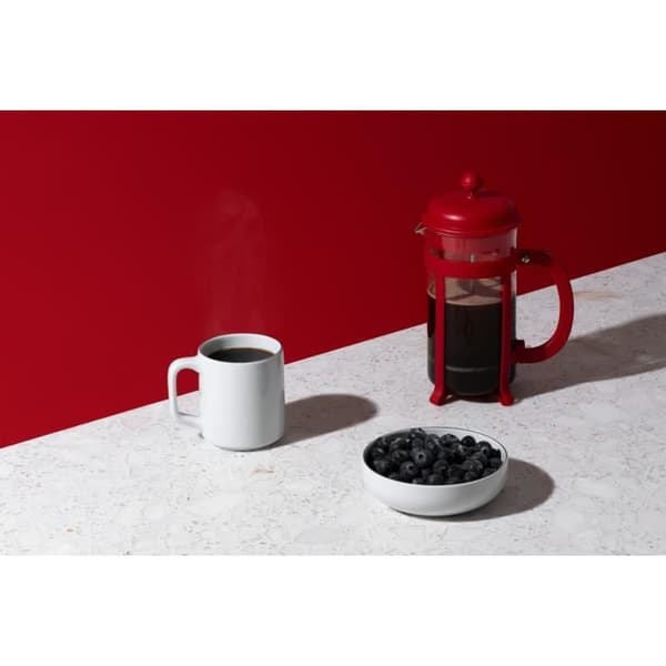 French Press Coffee Cooker - BODUM - Java - Plastram och lock - 3 koppar - 0,35 L - Röd