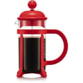 Miniatyrbillede 1 af 2: French Press Coffee Cooker - BODUM - Java - Plastram och lock - 3 koppar - 0,35 L - Röd