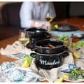 Miniatyrbild 6 av 6: Musselgryta - MENASTYL - 3645564 - Emaljerat stål - Svart - 24 cm - Med text - Alla spishällar inklusive induktion