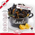 Miniatyrbillede 3 af 5: Musselgryta - MENASTYL - 3645563 - Emaljerat stål - Svart - 18 cm - Med text - Alla spishällar inklusive induktion
