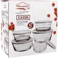 Miniatyrbild 2 av 4: Set med 5 skålar - MENASTYL - 5039038 - 150 ml, 230 ml, 400 ml, 610 ml och 940 ml - Hållbara plastlock