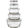 Miniatyrbild 1 av 4: Set med 5 skålar - MENASTYL - 5039038 - 150 ml, 230 ml, 400 ml, 610 ml och 940 ml - Hållbara plastlock