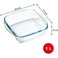 Miniatyrbild 2 av 4: Airfryer-form - PYREX - 1450141 - Kvadratisk - Borosilikatglas - 20 x 17 cm
