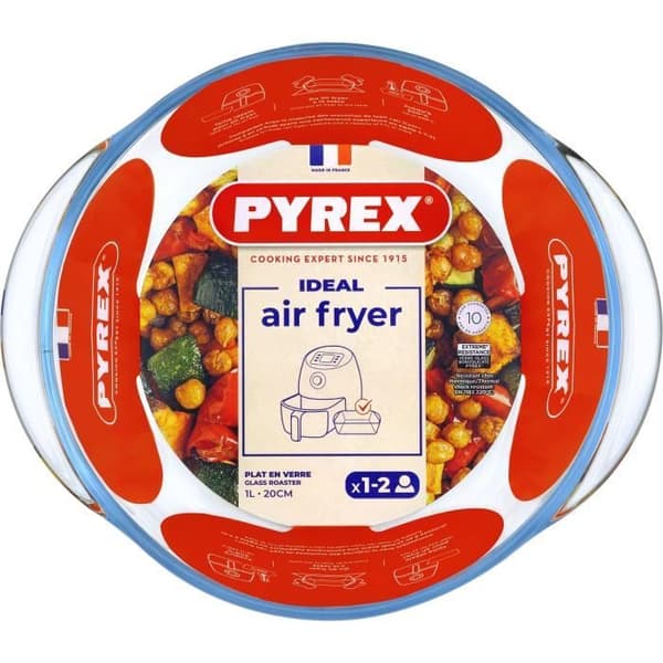Airfryer-form - PYREX - 1450140 - Rund - Borosilikatglas - 20 cm