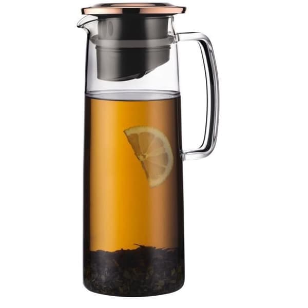 Glaskanna - BODUM - Biasca - Kopparlock med filter - 1,2 L - Transparent