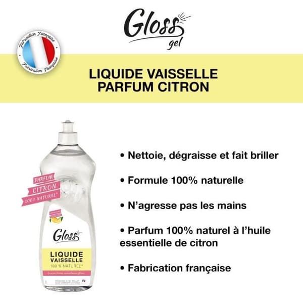 Diskmedel för hand 1L - citroneessentialer