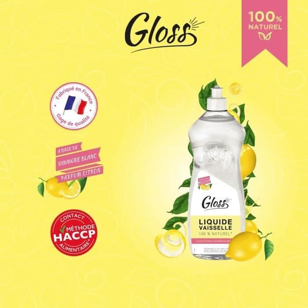 Diskmedel för hand 1L - citroneessentialer