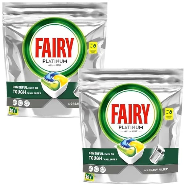 FAIRY PLATINUM KAPSLAR DISKMASKIN HELTID CITRON 2i1 56 stycken