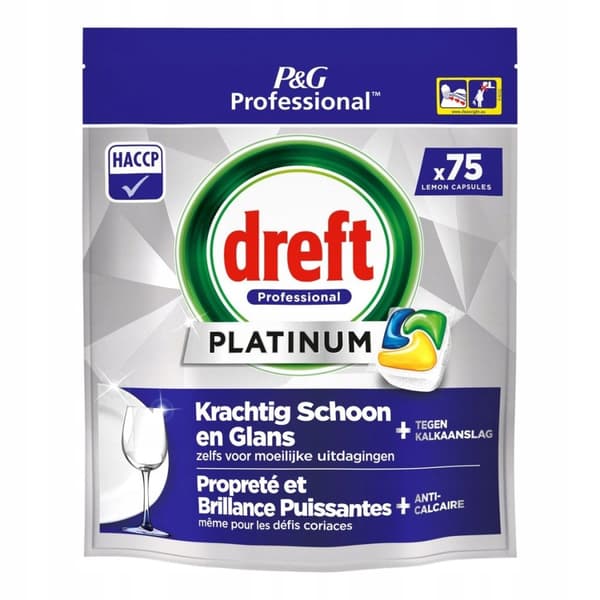 DREFT PLATINUM Astianpesukonekapselit Sitruuna 75 kpl