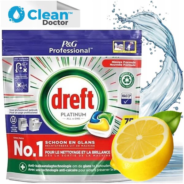DREFT PLATINUM Astianpesukonekapselit Sitruuna 75 kpl