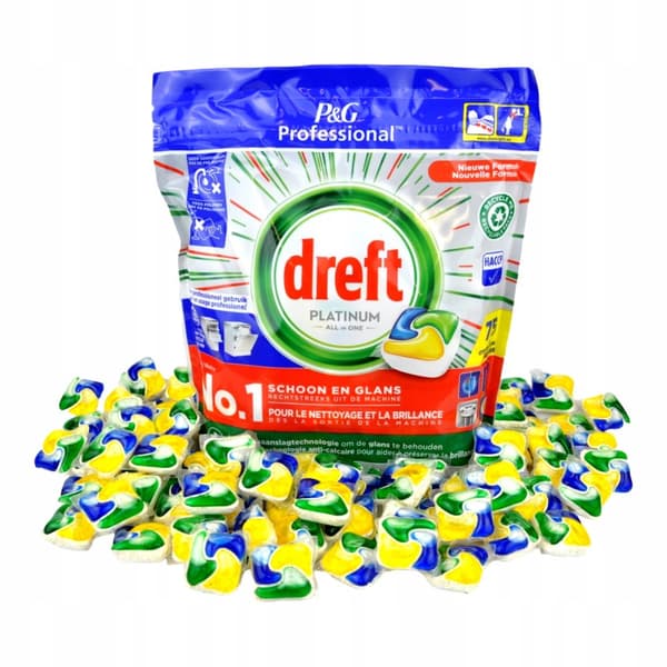 DREFT PLATINUM Astianpesukonekapselit Sitruuna 75 kpl