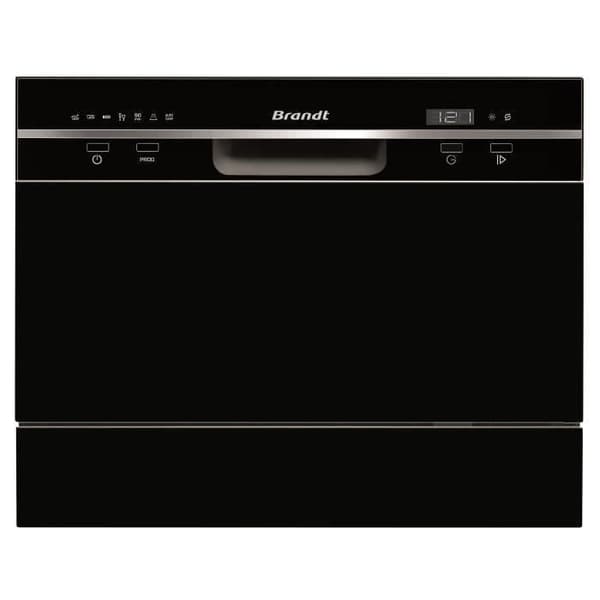 BRANDT DFC6519B - Fristående diskmaskin - 6 platsinställningar - 49dB - A + - Bredd. 55cm