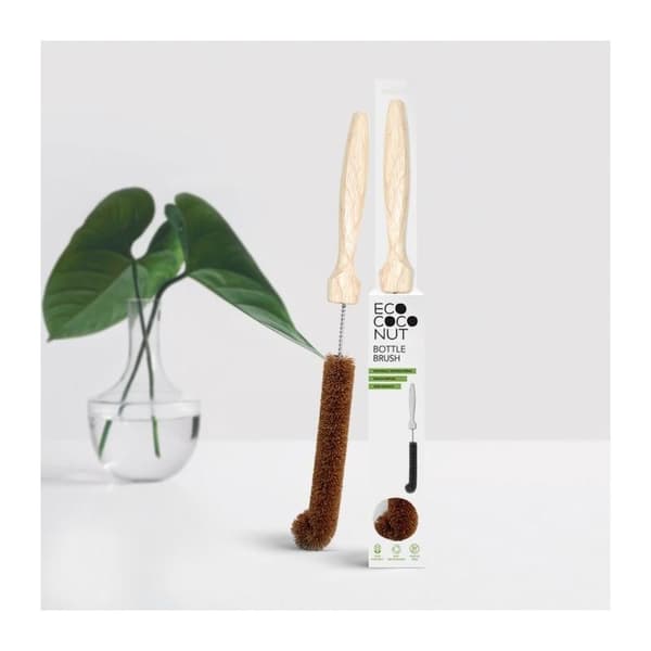 Naturlig flaskborste av kokosnötsfiber - Green Pioneer