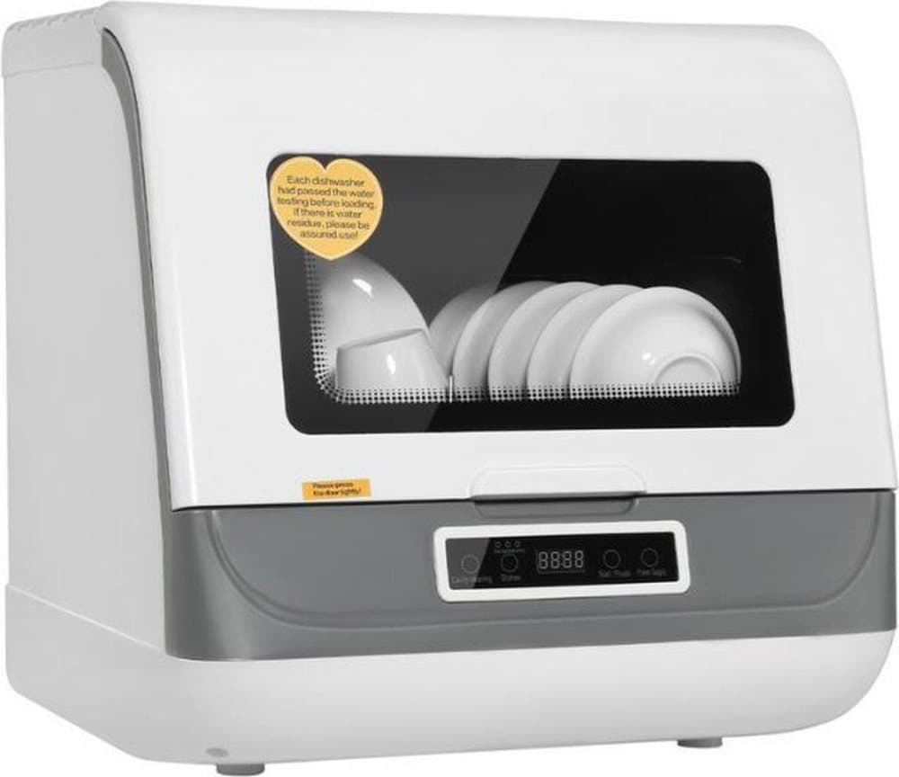 Bänkdiskmaskin | Mini Diskmaskin | 450x405x450mm | 3 program | LED-display