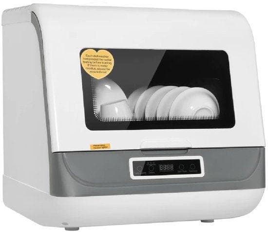 Bärbar diskmaskin - Bord diskmaskin - kompakt mini diskmaskin - 5 liter - 450 x 405 x 450 mm