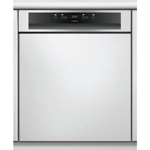 WHIRLPOOL WBC3C26X inbyggd diskmaskin - 14 kuvert - 6:e sinne - Rostfri panel