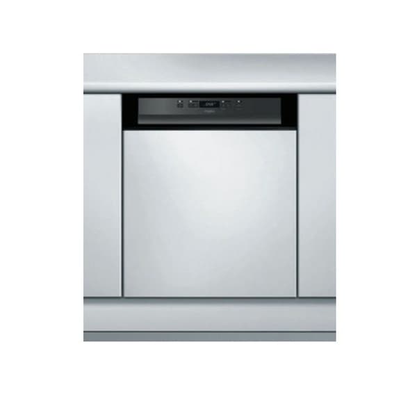 Inbyggd diskmaskin 60 cm WHIRLPOOL WBC 3 C 26 B - 14 kuvert - 6:e sinne - Svart panel