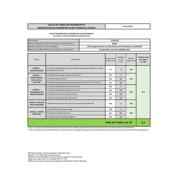 BOSCH SMV6ECX93E Fullt inbyggd diskmaskin - 8 program - Wi-Fi - Försköljning